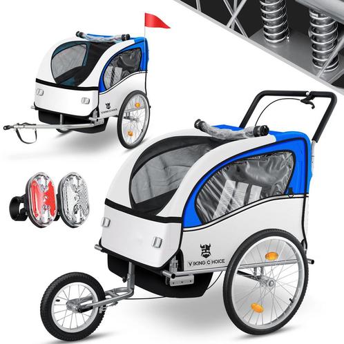 Multifunctionele fietskar - kinderwagen en jogger - 2-zit..., Fietsen en Brommers, Fietsaccessoires | Aanhangwagens en Karren