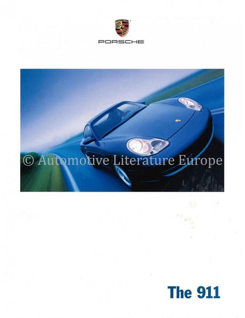 2001 PORSCHE THE 911 BROCHURE ENGELS (US), Livres, Autos | Brochures & Magazines, Enlèvement ou Envoi