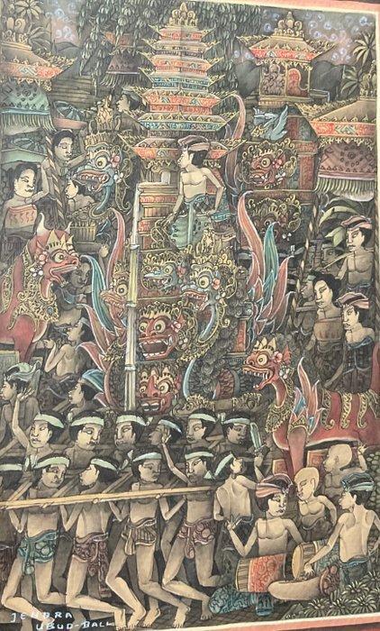Jendra (XX), Ubud Bali - Balinese scène, Antiek en Kunst, Kunst | Niet-Westerse kunst