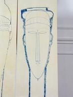 Amedeo Modigliani - Testa 1 e Testa 2, Antiek en Kunst