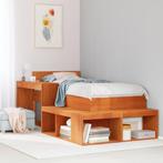 vidaXL Bedframe zonder matras massief grenenhout wasbruin, Huis en Inrichting, Slaapkamer | Bedden, Verzenden, Nieuw