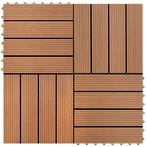 vidaXL 22 st Terrastegels 30x30 cm 2 m² HKC bruin, Verzenden, Nieuw