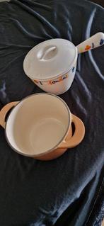 Le Creuset - Pan (2) - gietijzer - Saus en fonduepan