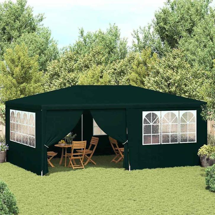 vidaXL Partytent met zijwanden professioneel 90 g/m² 4x6 m, Tuin en Terras, Partytenten, Nieuw, Verzenden