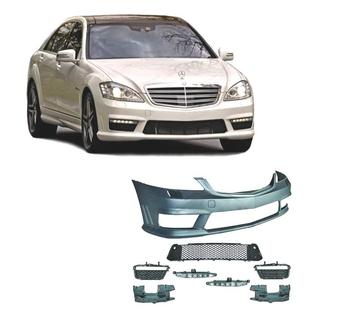PARE CHOCS FRONTAL MERCEDES W221 LOOK AMG S65, Verzenden