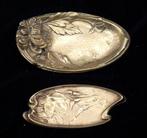 Vide-poche (2) - 2 Bronzen Art Nouveau vide poches - Motief, Antiquités & Art