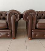 Poltrona Frau - Renzo Frau - Fauteuil (2) - Chester - Leder, Antiek en Kunst