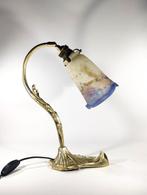 art deco lamp Muller Fres Luneville - Lamp - glas en metaal