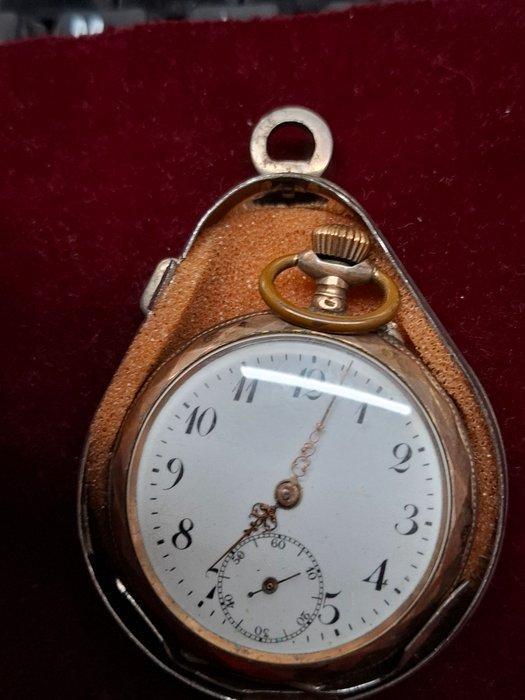 Zakhorloge Fraaie Wijzerplaat - Zilver - met horlogehouder -, Bijoux, Sacs & Beauté, Montres | Hommes