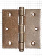 Deurscharnier 89 x 89 mm ijzer geroest (vlakke kop), Doe-het-zelf en Bouw, Nieuw, Overige materialen, Klink of Kruk