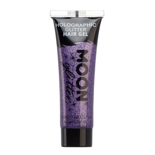 Moon Glitter Holographic Glitter Hair Gel Purple 20ml, Hobby en Vrije tijd, Feestartikelen, Nieuw, Verzenden