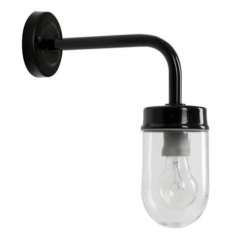 Stal- &amp; Boerderijlampen Genius Muurlamp Zwart, Tuin en Terras, Buitenverlichting, 50 tot 250 watt, Nieuw, Aluminium, Wandlamp