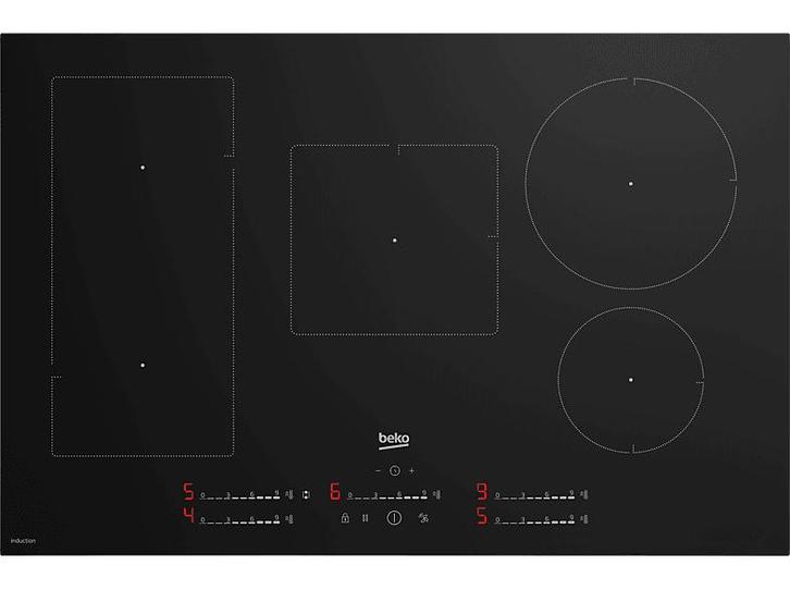 Beko -  Inductie Kookplaat (hii85720uft) - Zwart, Elektronische apparatuur, Kookplaten, Inductie, Nieuw, Verzenden