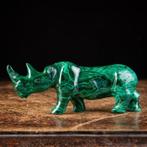 Congo Malachite - Sculpture Ornementale Rhinocéros -