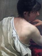 Hans Goetzinger (1867-1941) - Halbakt eines jungen Mädchens, Antiek en Kunst, Kunst | Schilderijen | Klassiek