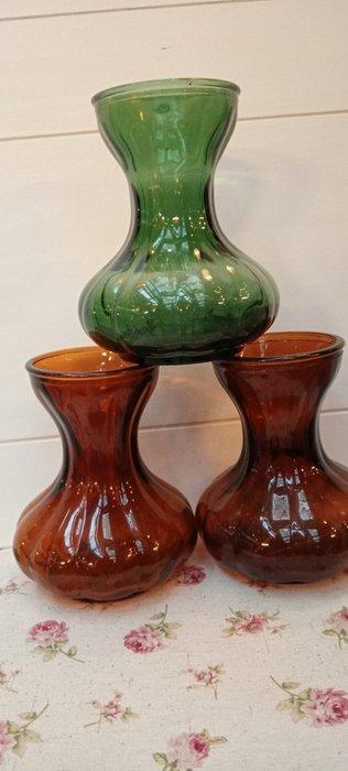 Leerdam - A.D. Copier - Vaas (3) - Glas - Knoflook model, Antiek en Kunst, Antiek | Glaswerk en Kristal