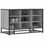 vidaXL Schoenenbank 84x40x53,5 cm bewerkt hout en metaal, Verzenden