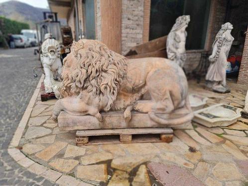 Sculpture, Splendido leone dal modello di Canova - 110 cm -, Antiek en Kunst, Antiek | Keramiek en Aardewerk