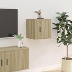 vidaXL Tv-wandmeubel 40x34,5x40 cm sonoma eikenkleurig, Huis en Inrichting, Kasten |Televisiemeubels, Verzenden, Nieuw