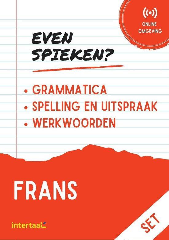 Even Spieken - Frans grammatica, spelling (set) Intertaal, Livres, Langue | Français, Envoi