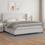 vidaXL Sommier à lattes de lit avec matelas Blanc, Maison & Meubles, Chambre à coucher | Lits, Verzenden, Neuf