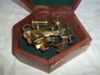 Sextant - Victorian Travelling Sextant in houten kistje -