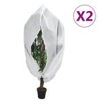 vidaXL Plantenhoezen met ritssluiting 2 st 70 g/m² 1,2x1,8 m, Verzenden