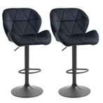 Barkrukken - Luxe Comfort - Draaibaar &amp; Verstelbaar - Zwart, Ophalen of Verzenden, Nieuw