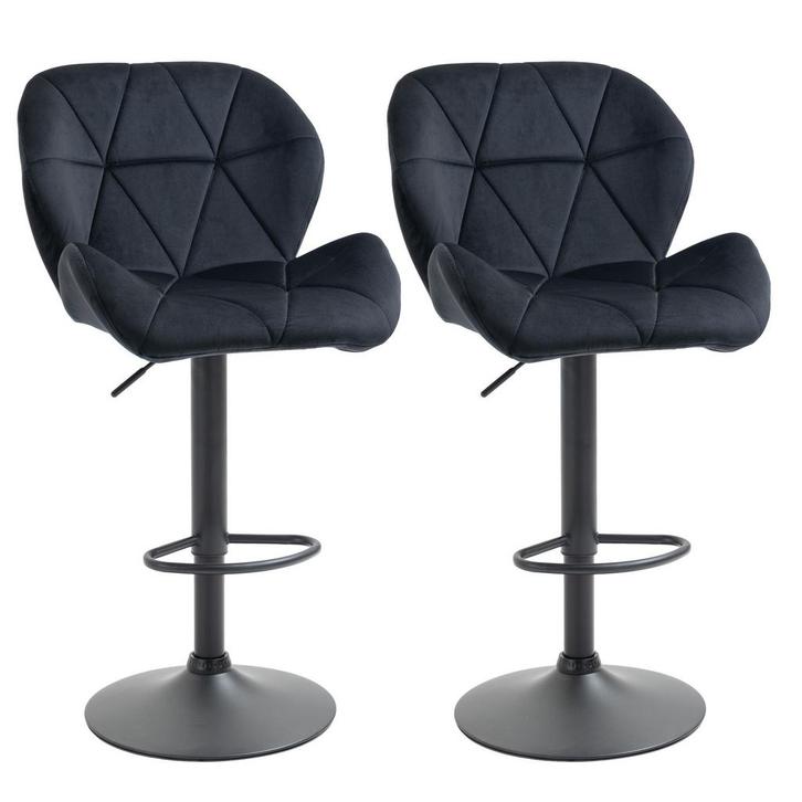 Barkrukken - Luxe Comfort - Draaibaar &amp; Verstelbaar - Zwart, Huis en Inrichting, Barkrukken, Nieuw, Ophalen of Verzenden