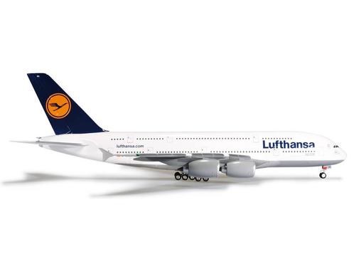 Schaal 1:200 Herpa 550727 Lufthansa Airbus A380-800 D-AIM..., Hobby en Vrije tijd, Modelbouw | Vliegtuigen en Helikopters, Gebruikt