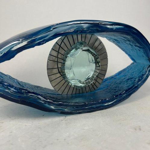 Andrzej Rafalski (XX-XXI) - sculptuur, Handmade Glass Eye -, Antiek en Kunst, Antiek | Glaswerk en Kristal