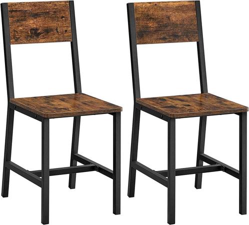 eetkamerstoel Keukenstoelen Set Van 2 Metalen Frame, Maison & Meubles, Chaises, Enlèvement ou Envoi