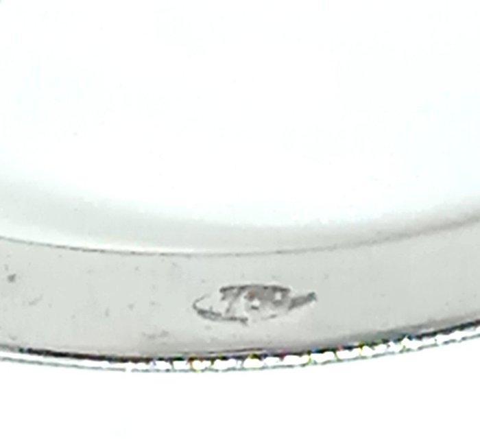 Zonder Minimumprijs - Ring - 18 karaat Witgoud Smaragd -, Handtassen en Accessoires, Ringen