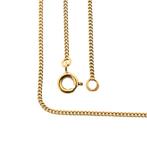 Gouden gourmet schakel ketting | 61 cm (schakelketting), Ophalen of Verzenden, Gebruikt, Overige kleuren, Goud
