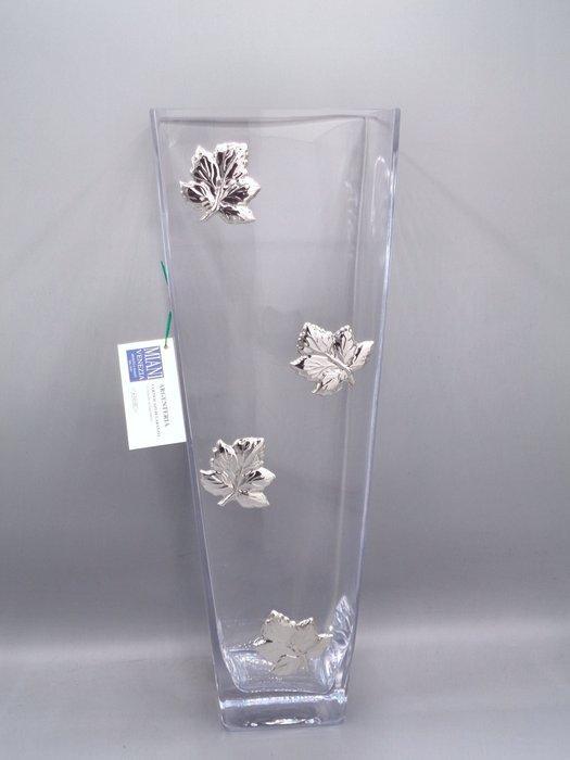 PG-MIANI Argenteria - Vaas - .925 zilver, en kristalhelder, Antiek en Kunst, Antiek | Zilver en Goud