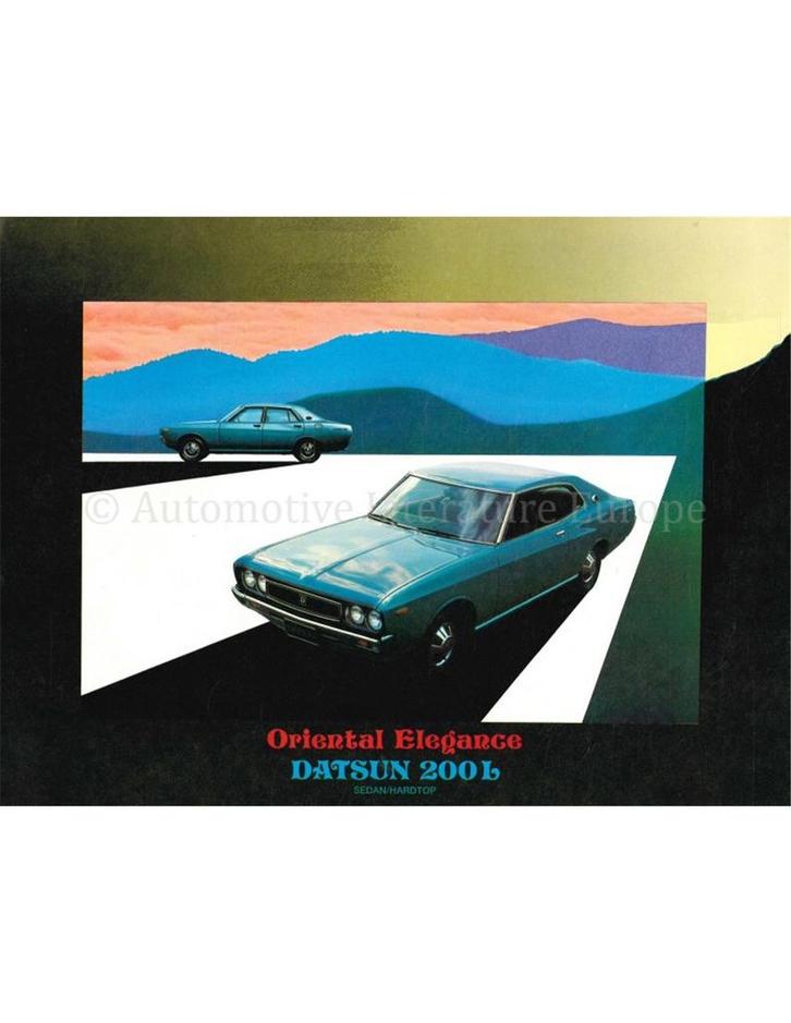 1972 DATSUN 200L BROCHURE NEDERLANDS, Livres, Autos | Brochures & Magazines