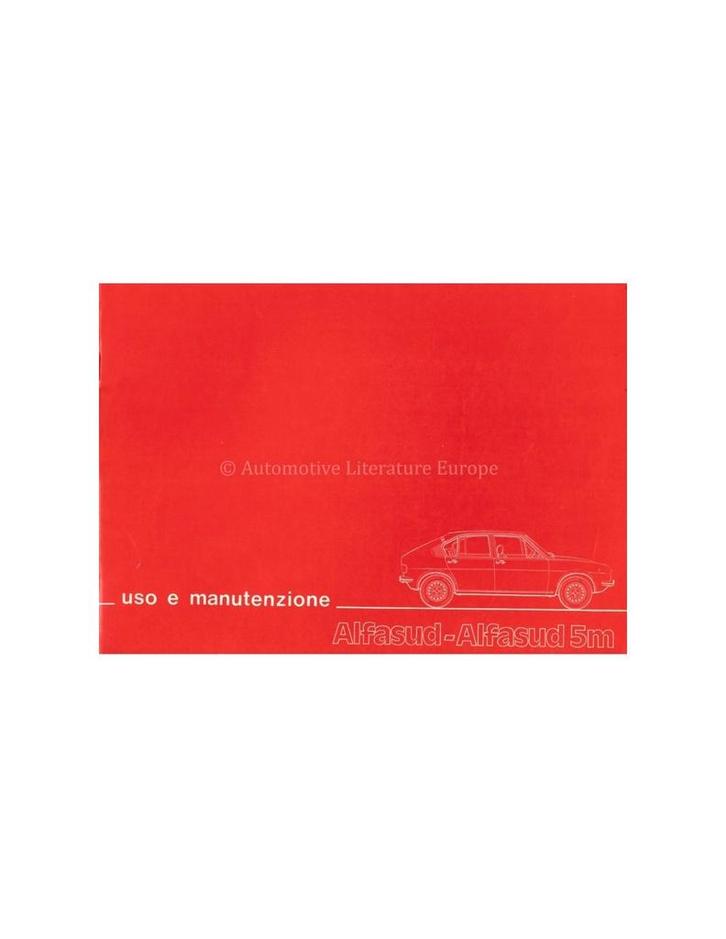 1976 ALFA ROMEO ALFASUD 5M INSTRUCTIEBOEKJE ITALIAANS, Auto diversen, Handleidingen en Instructieboekjes