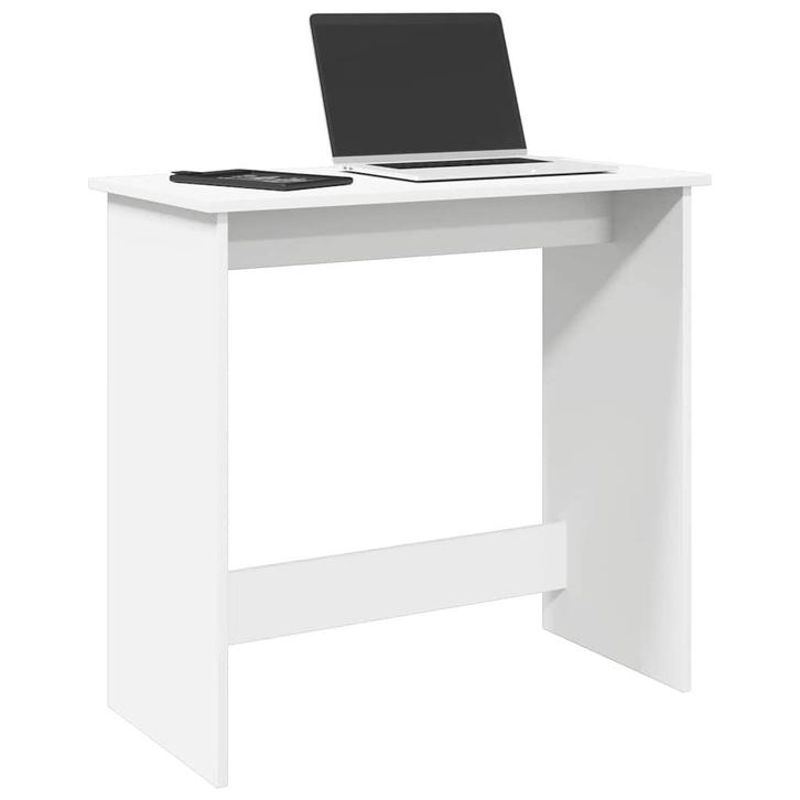 vidaXL Bureau 80x40x75 cm bewerkt hout wit, Maison & Meubles, Bureaux, Envoi