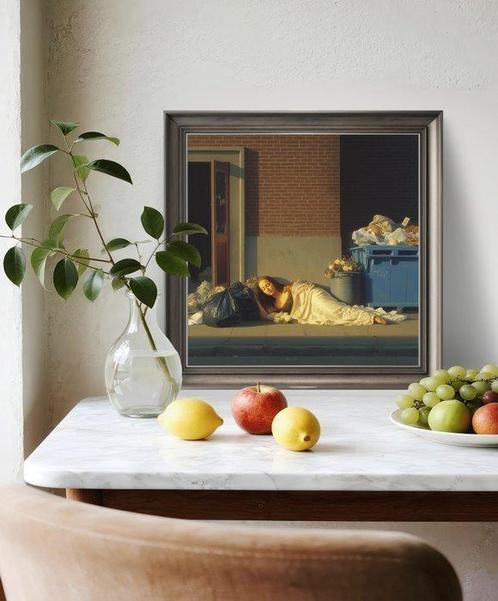 Le Yack (1972) - Sleeping Icon - Hand signed, Antiek en Kunst, Antiek | Overige Antiek