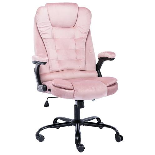 vidaXL Kantoorstoel fluweel roze, Huis en Inrichting, Bureaustoelen, Nieuw, Verzenden