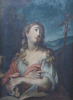 Scuola italiana (XVIII) - Maddalena penitente, Antiek en Kunst