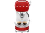 Smeg Espressomachine (ecf02rdeu), Elektronische apparatuur, Verzenden, Nieuw, Gemalen koffie, Stoompijpje