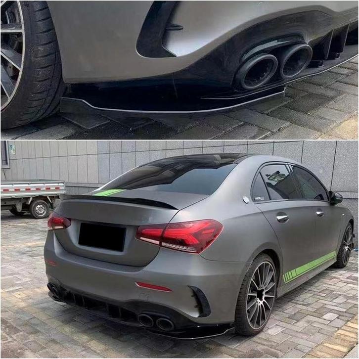 ZIJSPLITTER SPOILER DIFFUSER VOOR MERCEDES V177 A35 + A45, Auto diversen, Auto-accessoires, Verzenden