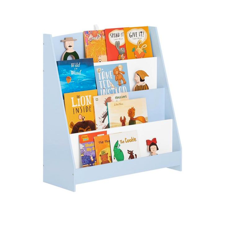 Tweedekans | SoBuy KMB32-B Kinderboekenkast – Blauw-Wit, Doe-het-zelf en Bouw, Hout en Planken, Ophalen of Verzenden