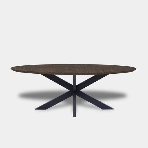 Tafel Ovaal Eikenhout  Matrix XL  200x100, Huis en Inrichting, Tafels | Eettafels