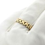 Gouden schakelring (gouden ring, geelgoud, Bismarck schakel), Handtassen en Accessoires, Ringen, Gebruikt, Overige kleuren, 19 tot 20