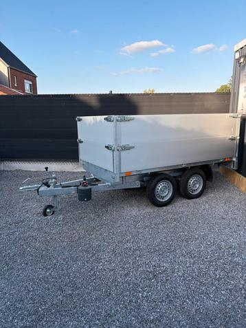 Ongeremde plateau kipaanhangwagen 260cm / 156cm beschikbaar voor biedingen