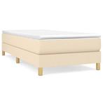 Bedframe Cremekleurig - OP = OP! Single Bed 90x200, Huis en Inrichting, Slaapkamer | Bedden, 90 cm, Eenpersoons, Verzenden, Nieuw