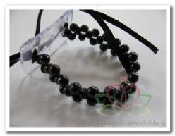 Corsage polscorsage-armband simply black alleen voor smalle, Huis en Inrichting, Woonaccessoires | Kunstplanten en Kunstbloemen