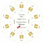 10 gram - Goud - 10 x 1g Argor-Heraeus GoldSeed Bars New (In, Postzegels en Munten, Edelmetalen en Baren